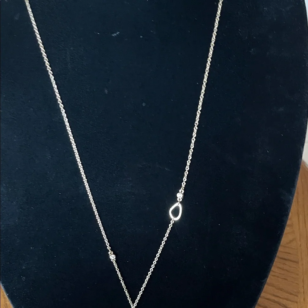 LOFT Gold Lariat Necklace